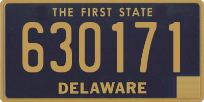 DE license plate 630171