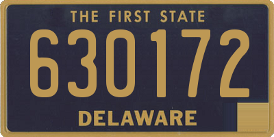 DE license plate 630172