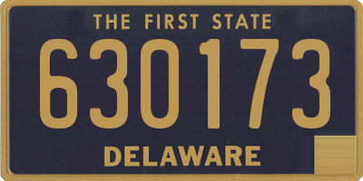 DE license plate 630173