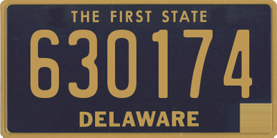 DE license plate 630174