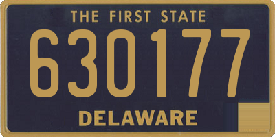 DE license plate 630177