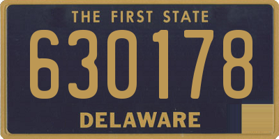 DE license plate 630178