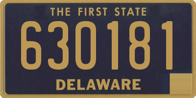 DE license plate 630181