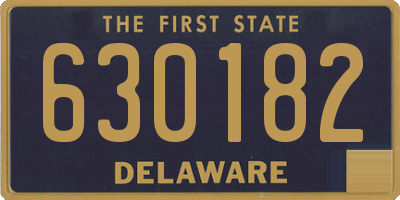 DE license plate 630182