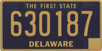 DE license plate 630187