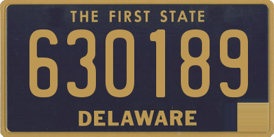 DE license plate 630189