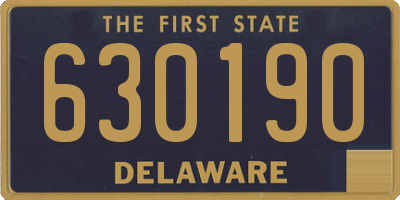 DE license plate 630190