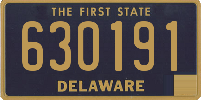 DE license plate 630191