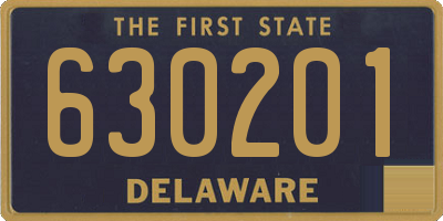 DE license plate 630201