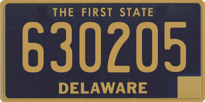 DE license plate 630205