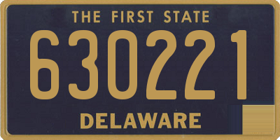 DE license plate 630221