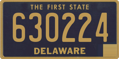 DE license plate 630224