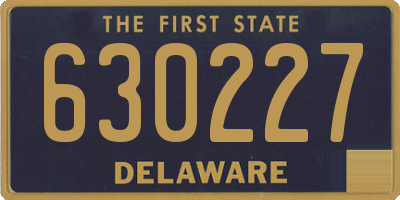 DE license plate 630227