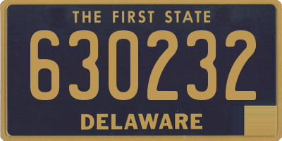 DE license plate 630232