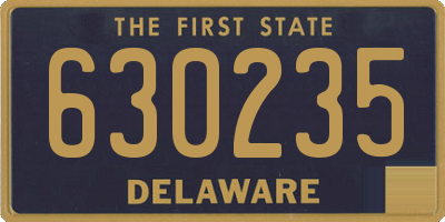 DE license plate 630235