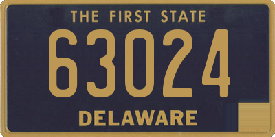 DE license plate 63024