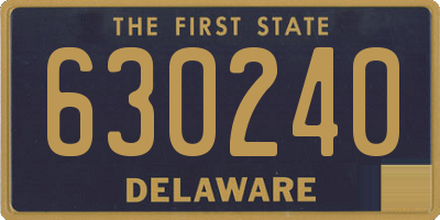 DE license plate 630240