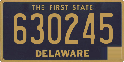 DE license plate 630245