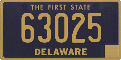 DE license plate 63025
