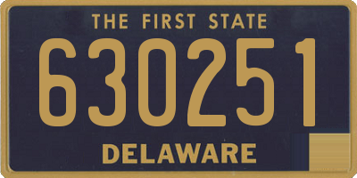 DE license plate 630251