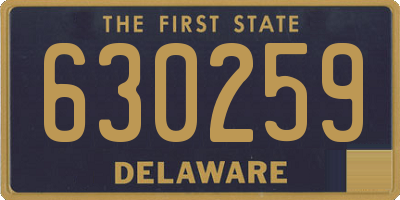 DE license plate 630259