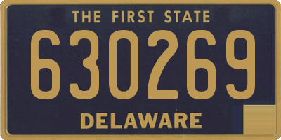DE license plate 630269
