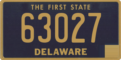 DE license plate 63027