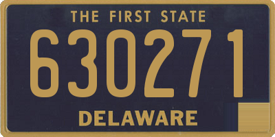 DE license plate 630271