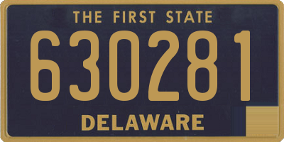 DE license plate 630281