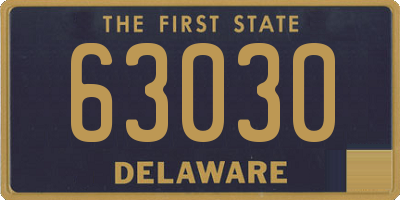 DE license plate 63030