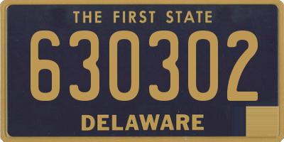 DE license plate 630302