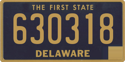 DE license plate 630318