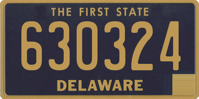 DE license plate 630324