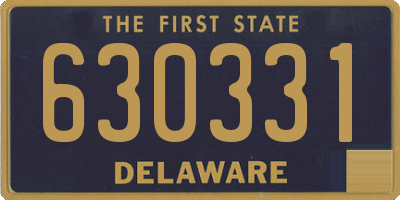 DE license plate 630331
