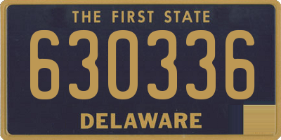 DE license plate 630336