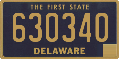 DE license plate 630340