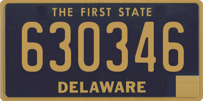 DE license plate 630346