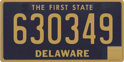 DE license plate 630349