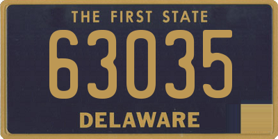 DE license plate 63035