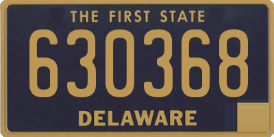 DE license plate 630368