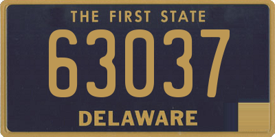 DE license plate 63037