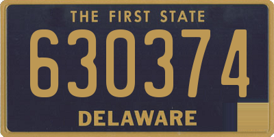 DE license plate 630374