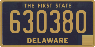 DE license plate 630380