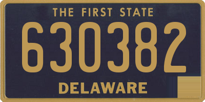 DE license plate 630382