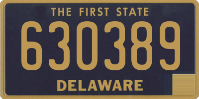 DE license plate 630389