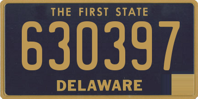 DE license plate 630397