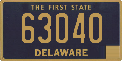 DE license plate 63040