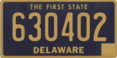 DE license plate 630402