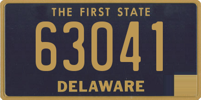 DE license plate 63041