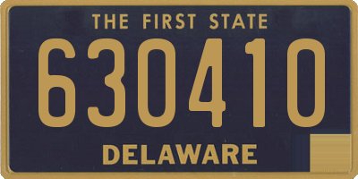 DE license plate 630410